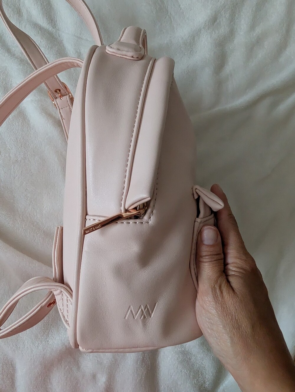 Matt & Nat Blush Pink Mini Backpack - Picture 6 of 8